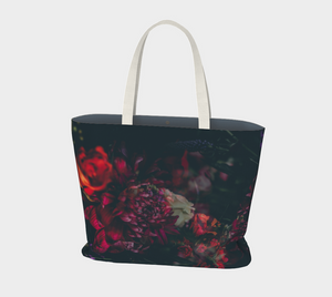 Romantic Night Florals Luxe Tote