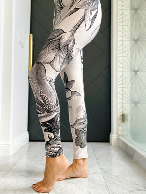 Ivory Floral Legging SAMPLE