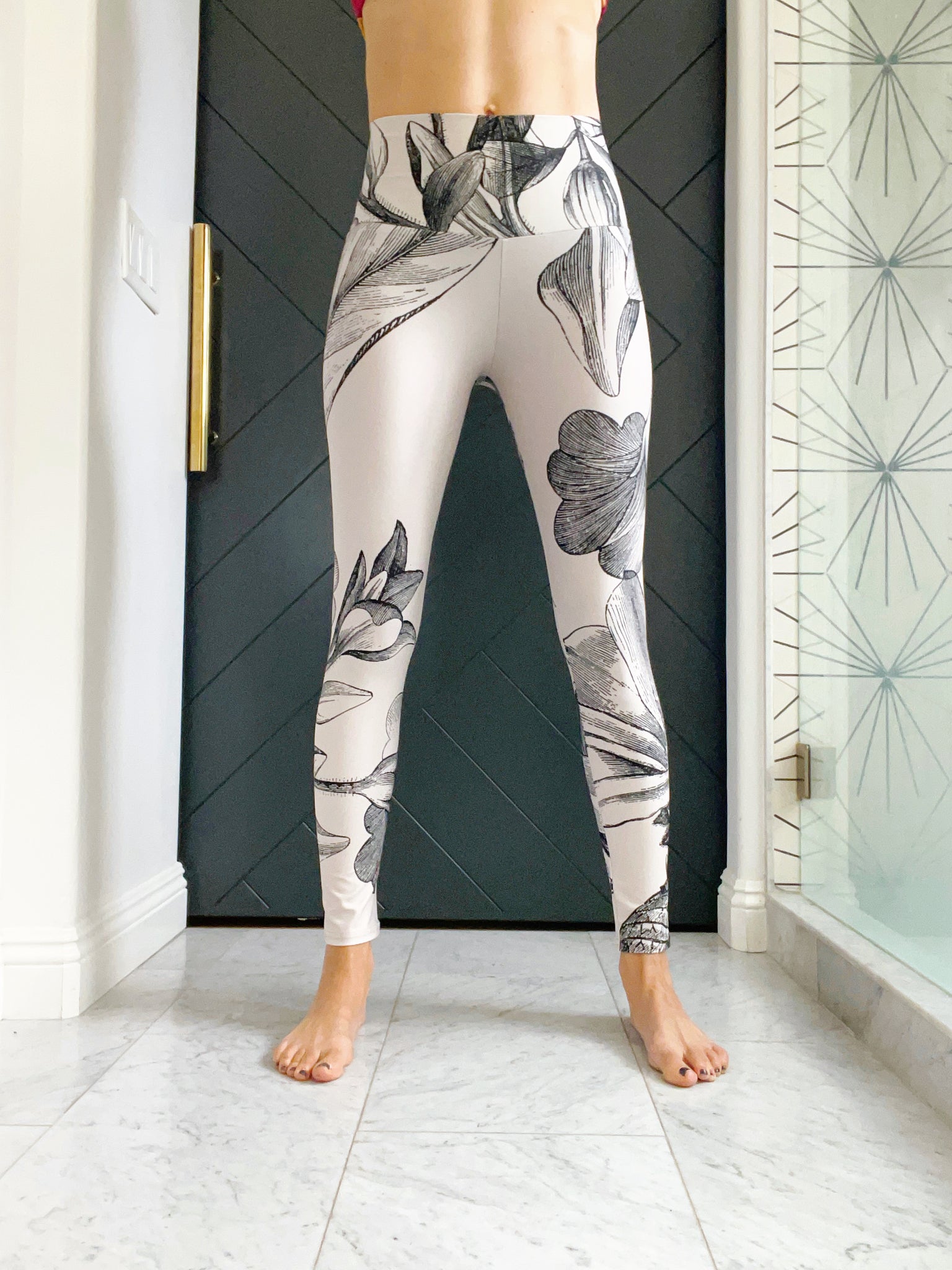 Ivory Floral Legging SAMPLE