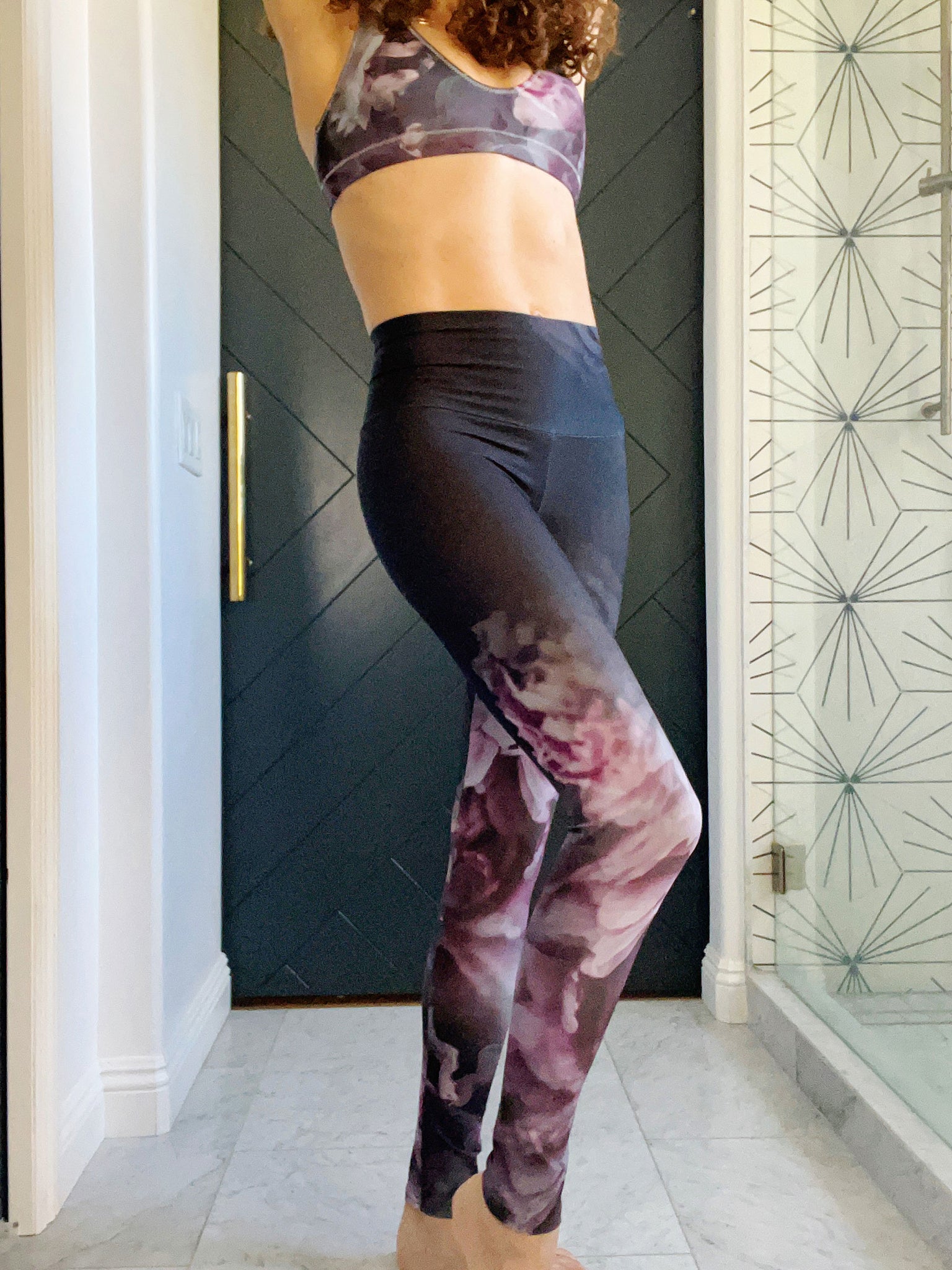 Peonies at Night Legging Set