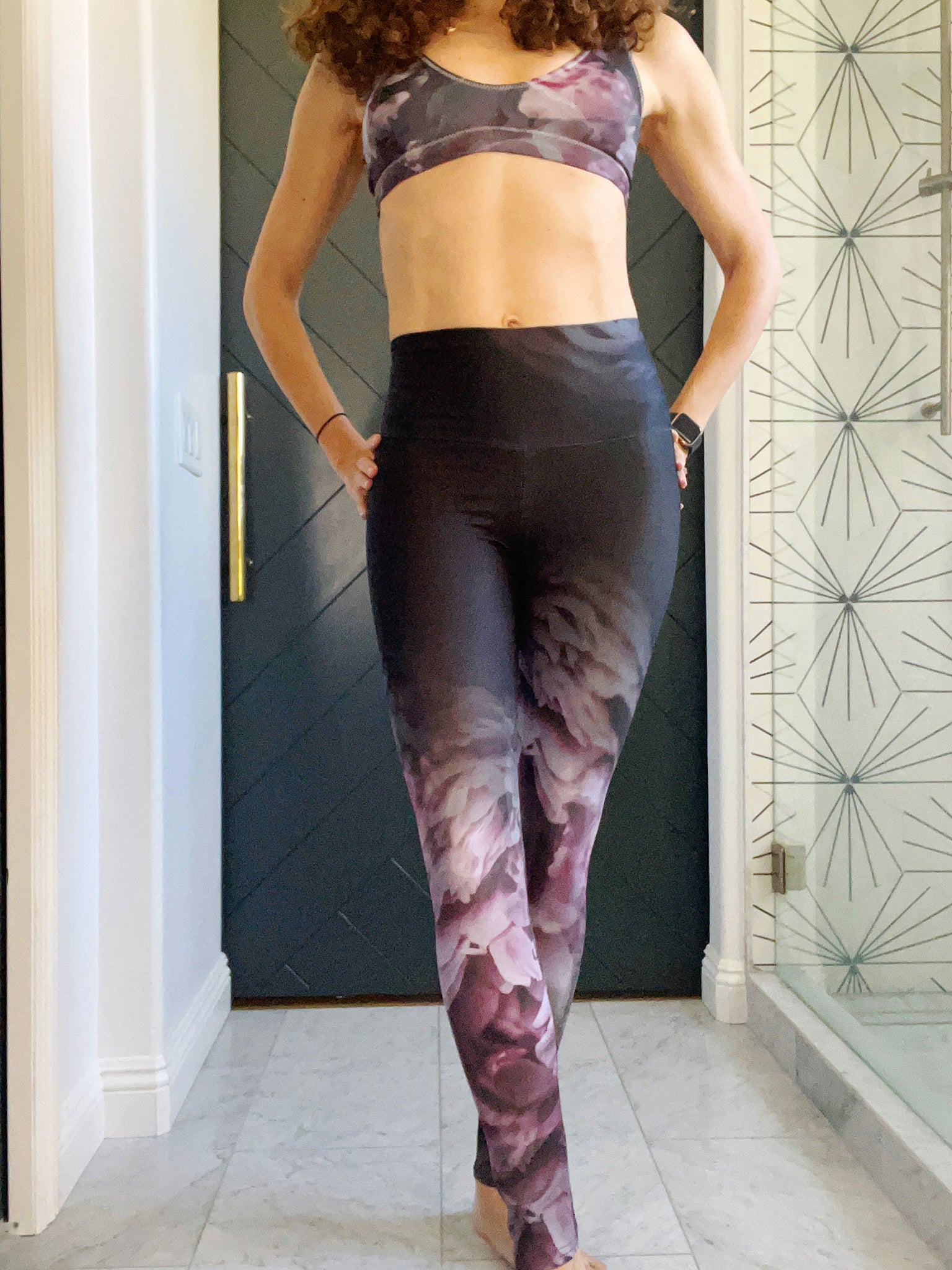 Peonies at Night Legging Set