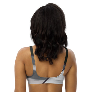 Black and White Color Block Bralette