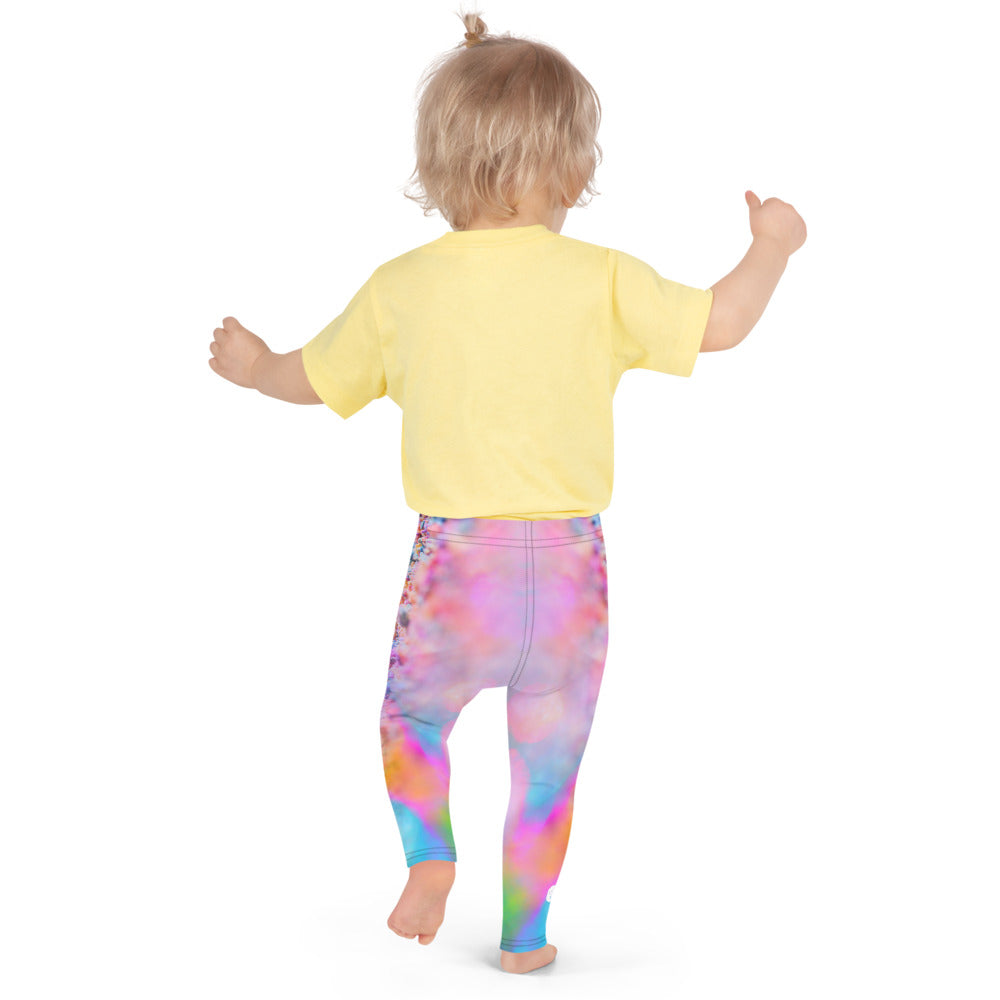 a playful pink candy inspired print adorn these baby leggings 