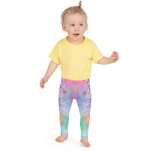 a playful pink candy inspired print adorn these baby leggings 