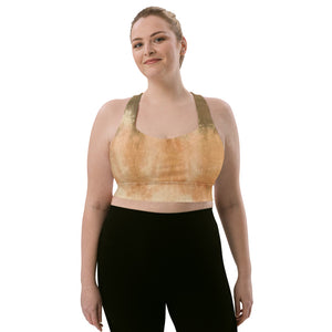 Moss and Sand Tie Dye Sports Bra