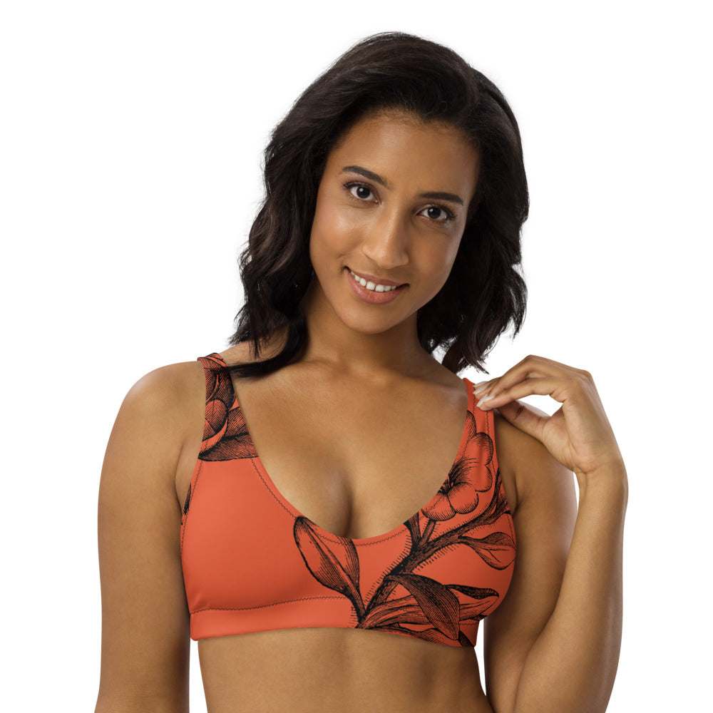 Orange Ombre Art Deco sports bra – Sweat Goddess