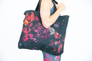 Romantic Night Florals Luxe Tote
