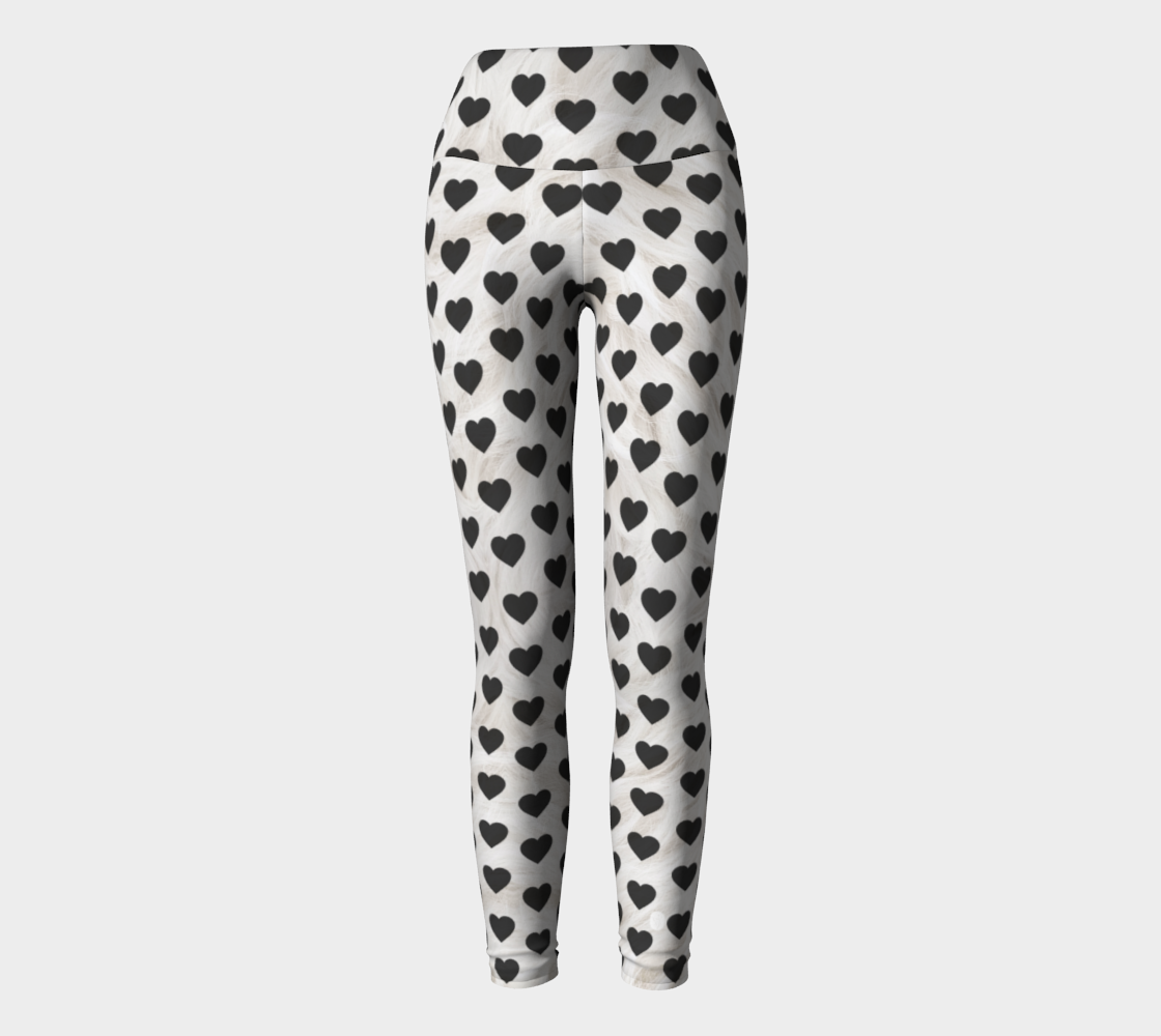 White Fur Hearts
