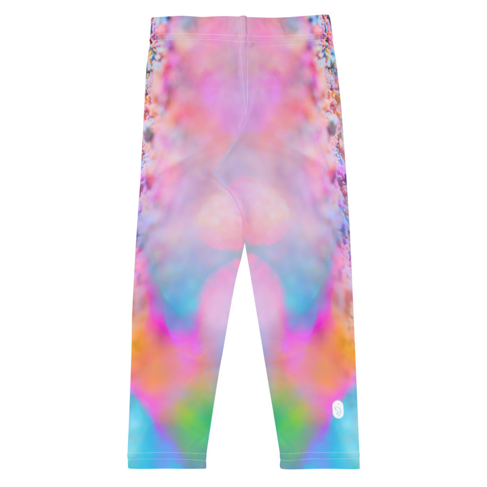 a playful pink candy inspired print adorn these baby leggings 