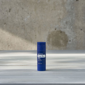 Deep blue stick infused with copaiba essential oils to soothe sore muscles.